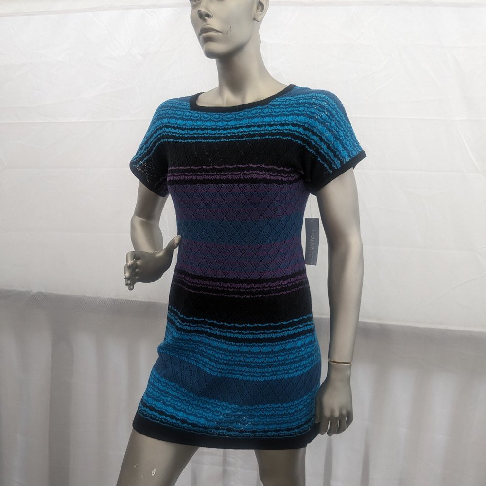NWT London Times Pull On Short Sleeve Sweater Dress